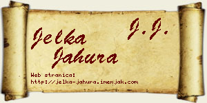 Jelka Jahura vizit kartica